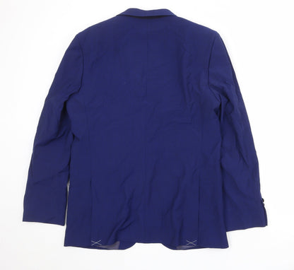 Mens UK Size 40 Marks and Spencer Regular Blue Suit Jacket