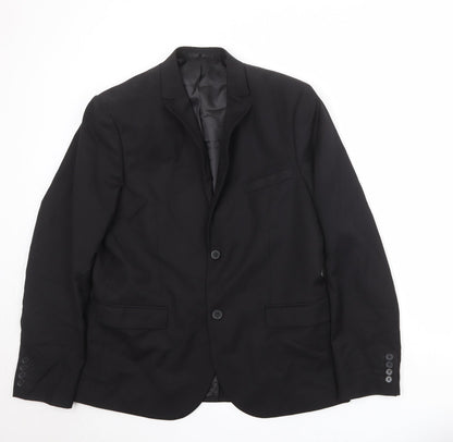 Mens UK Size 44 H&M Regular Black Suit Jacket