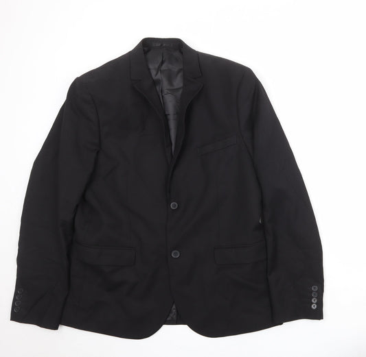 Mens UK Size 44 H&M Regular Black Suit Jacket