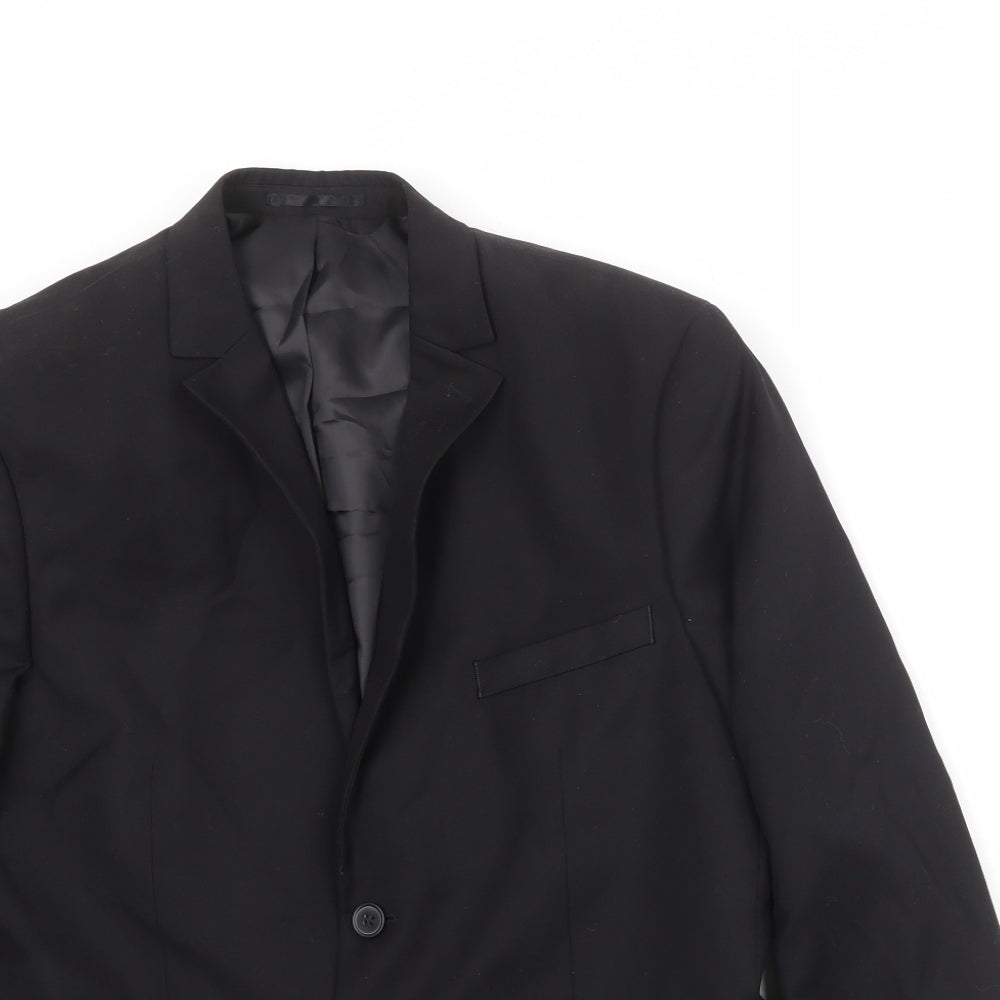 Mens UK Size 44 H&M Regular Black Suit Jacket
