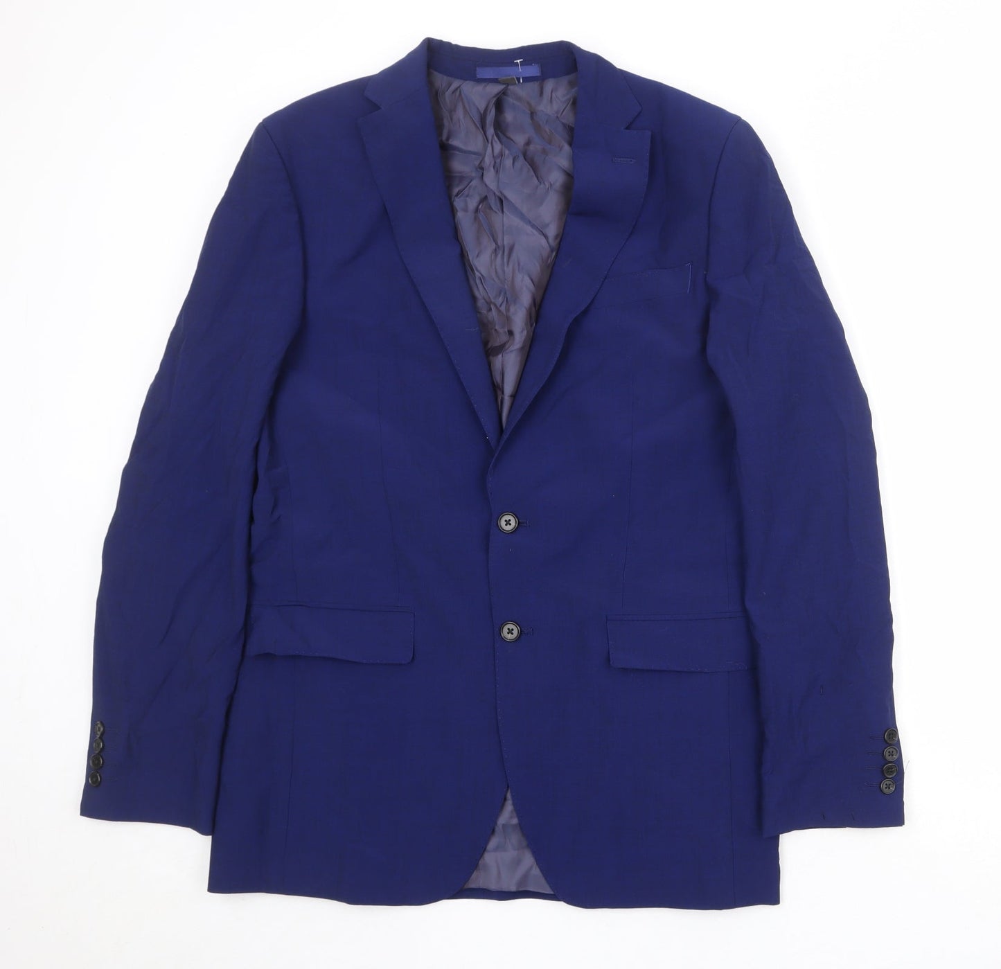 Mens UK Size 40 Marks and Spencer Regular Blue Suit Jacket