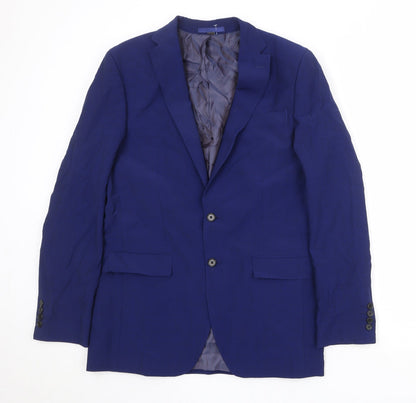 Mens UK Size 40 Marks and Spencer Regular Blue Suit Jacket