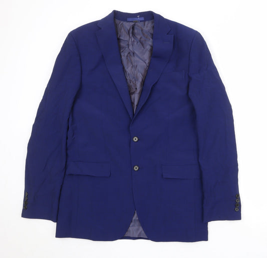 Mens UK Size 40 Marks and Spencer Regular Blue Suit Jacket