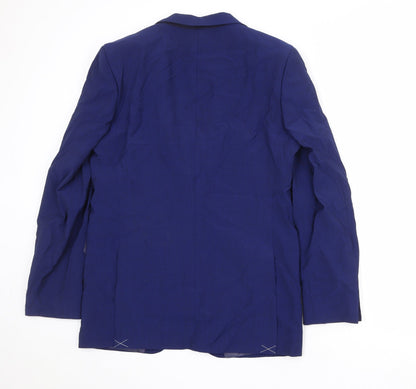 Mens UK Size 40 Marks and Spencer Regular Blue Suit Jacket