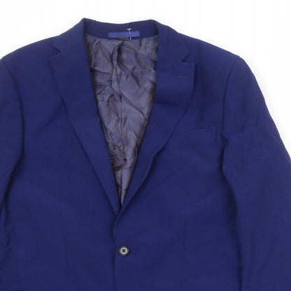 Mens UK Size 40 Marks and Spencer Regular Blue Suit Jacket