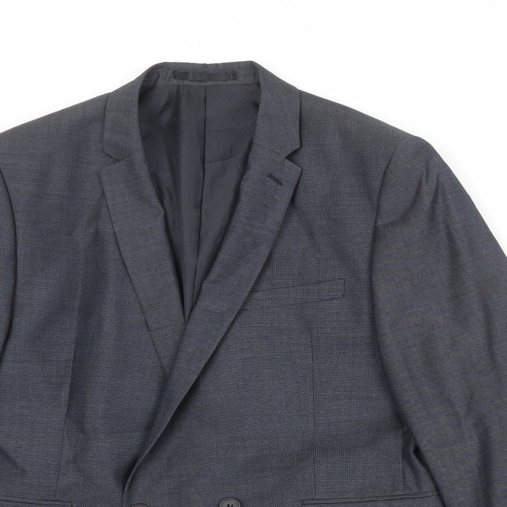 Mens UK Size 40 New Look Regular Grey Suit Jacket