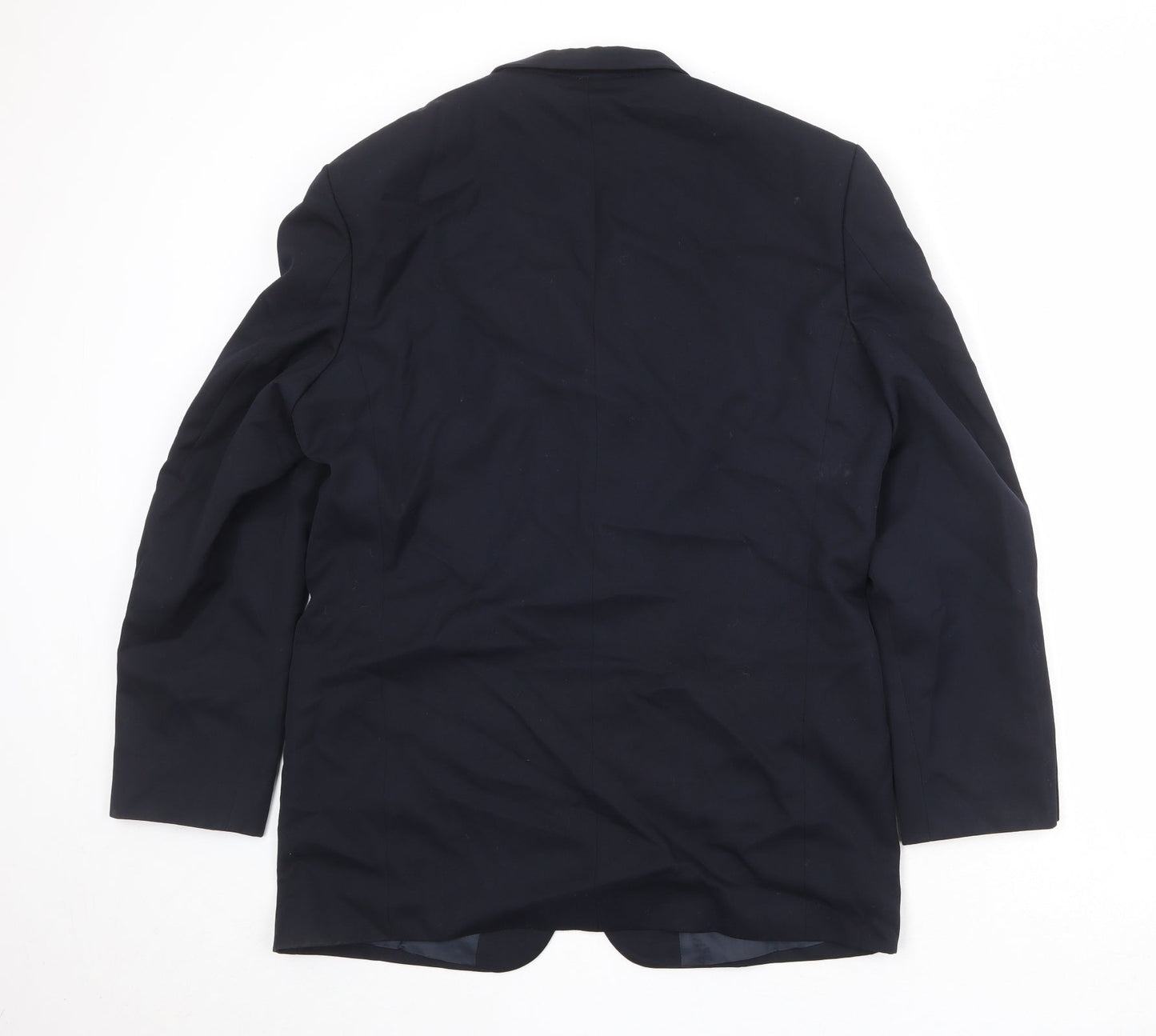 Mens UK Size 40 Charlton Grey Regular Black Suit Jacket