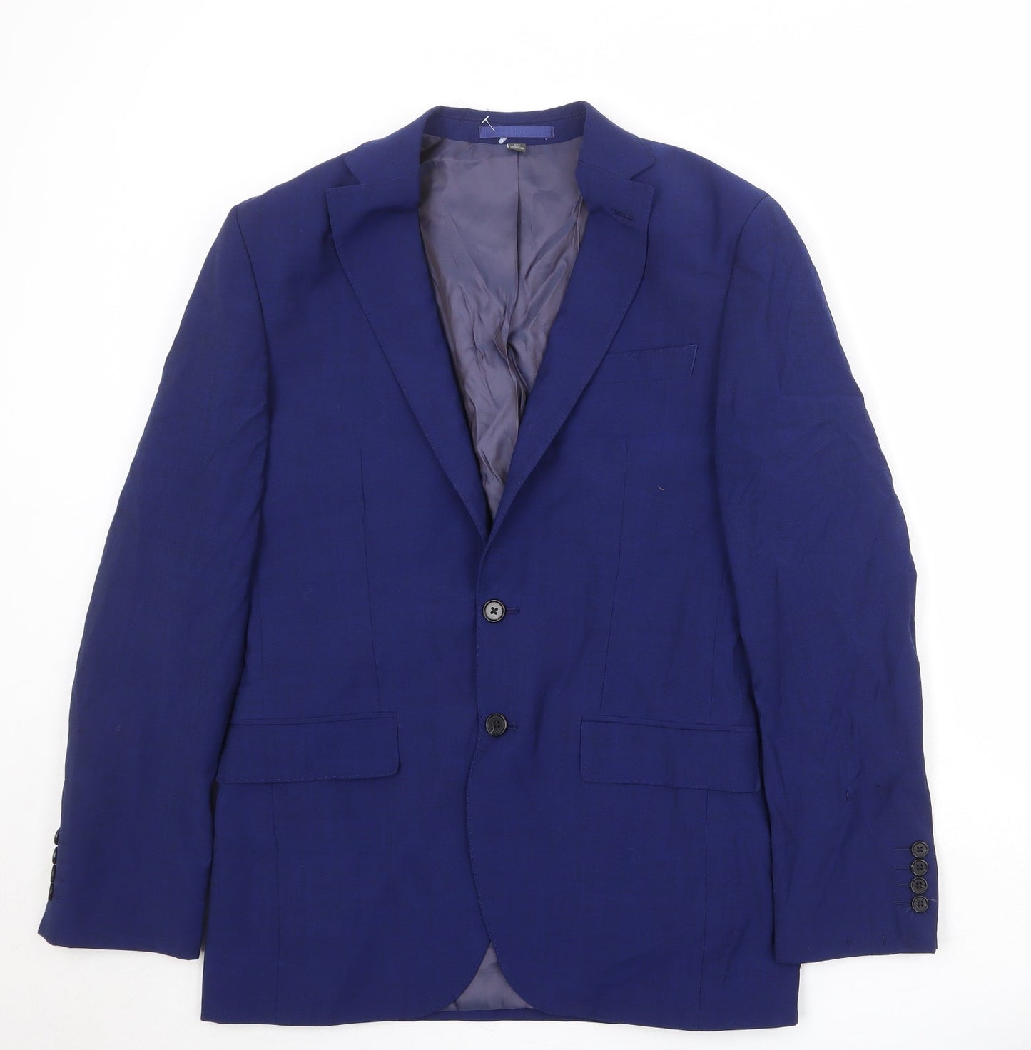 Mens UK Size 38 Marks and Spencer Regular Blue Suit Jacket