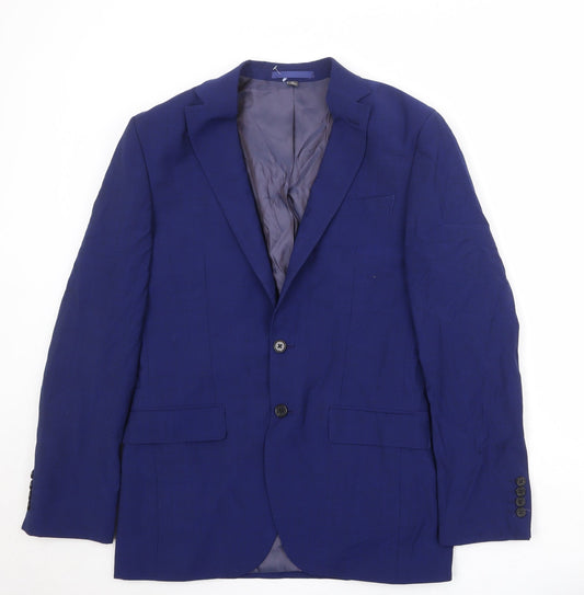 Mens UK Size 38 Marks and Spencer Regular Blue Suit Jacket