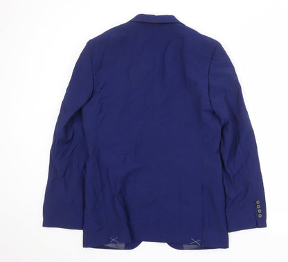 Mens UK Size 38 Marks and Spencer Regular Blue Suit Jacket