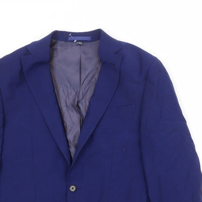 Mens UK Size 38 Marks and Spencer Regular Blue Suit Jacket