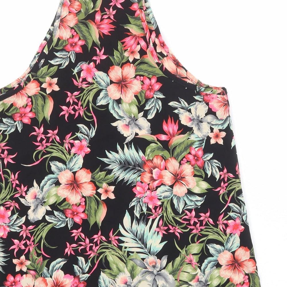 Womens UK Size 8 New Look Multicoloured Basic Tank