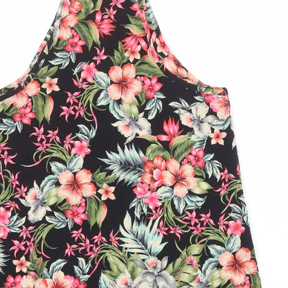 Womens UK Size 8 New Look Multicoloured Basic Tank