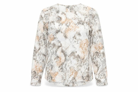 Womens UK Size 10 New Look Beige Basic Blouse