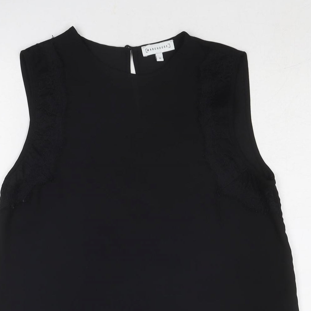 Womens UK Size 10 Warehouse Black Basic Tank
