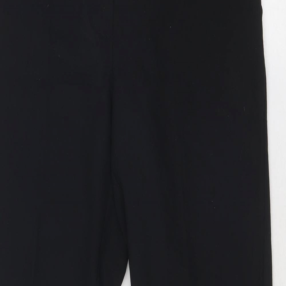 New Look Womens Black Polyester Capri Trousers Size 6 Regular Zip