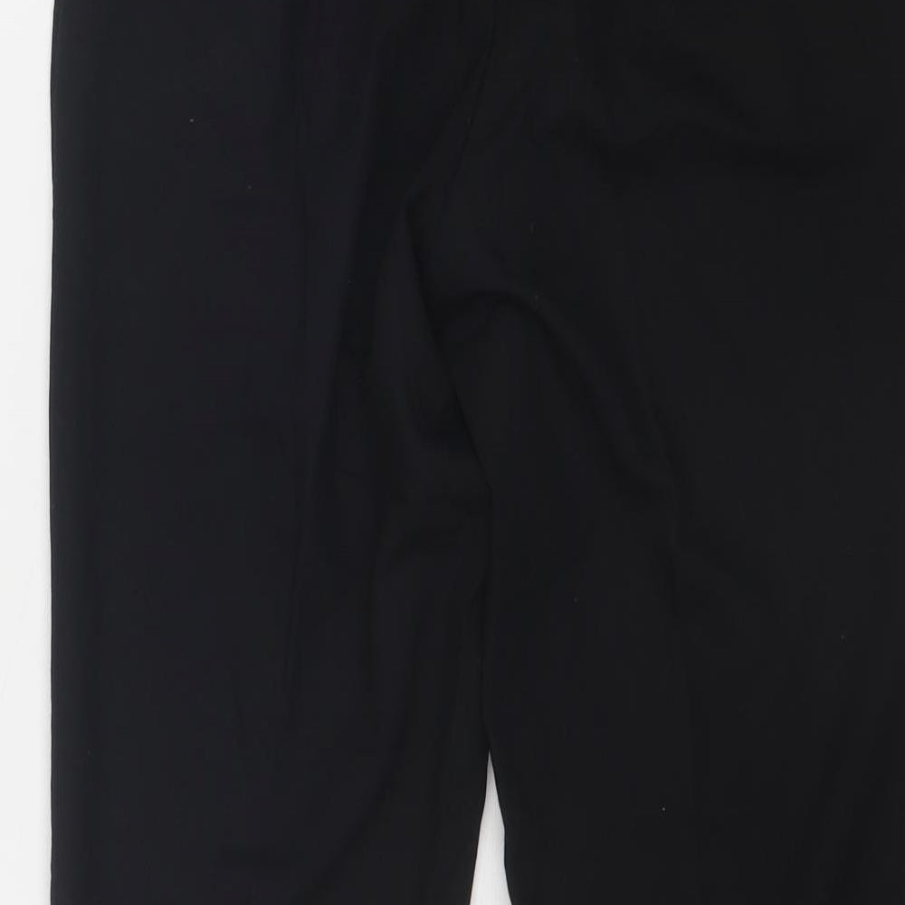 New Look Womens Black Polyester Capri Trousers Size 6 Regular Zip