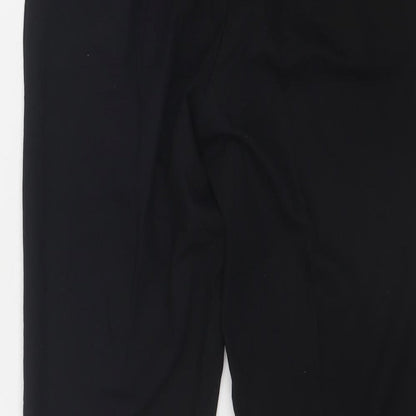 New Look Womens Black Polyester Capri Trousers Size 6 Regular Zip