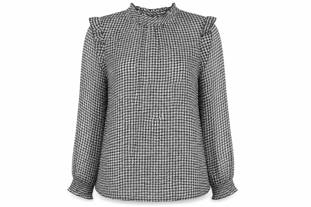 Womens UK Size 14 Cotton Traders Black Basic Blouse