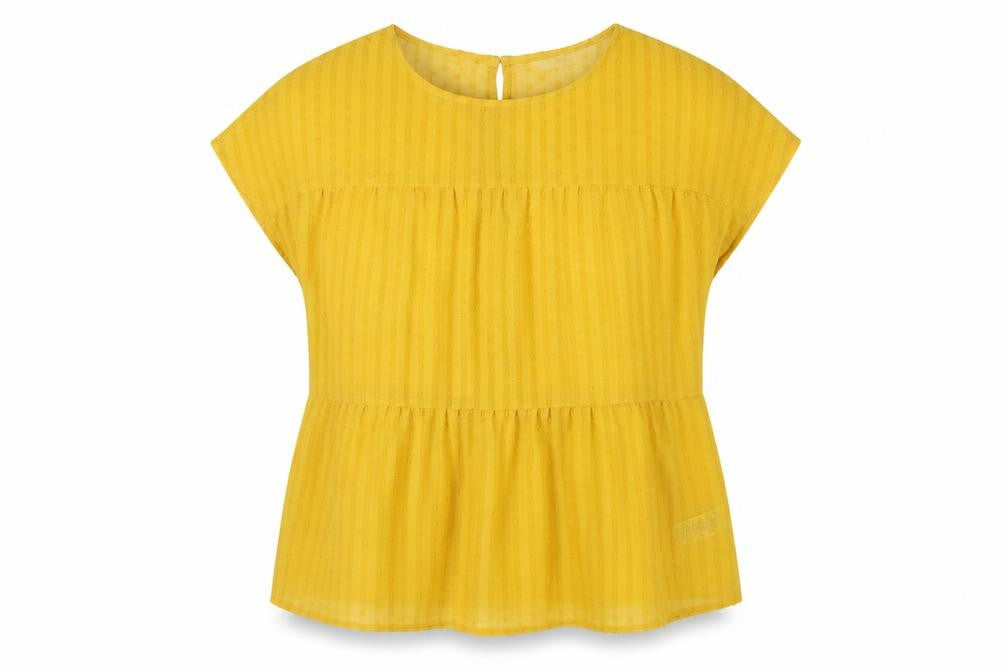 Womens UK Size 10 NEXT Yellow Basic Blouse