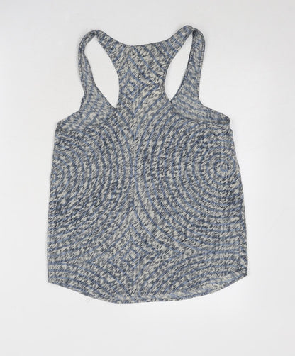 Womens UK Size XS Staring at Stars Blue Basic Tank