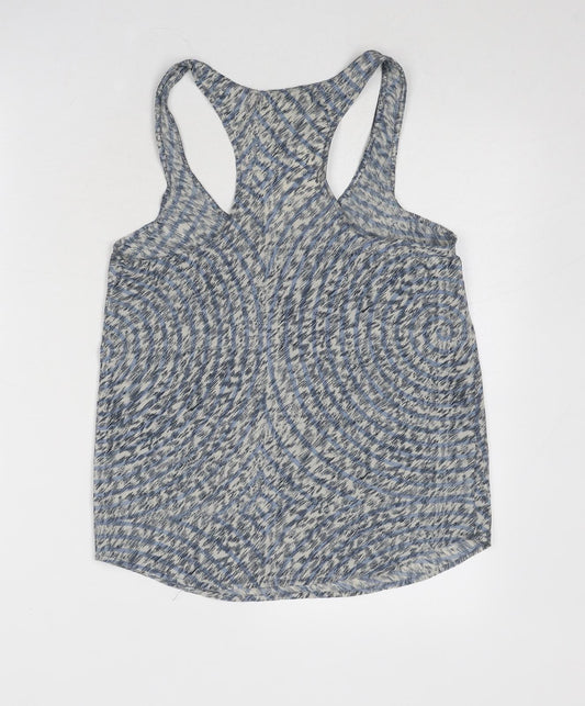 Womens UK Size XS Staring at Stars Blue Basic Tank