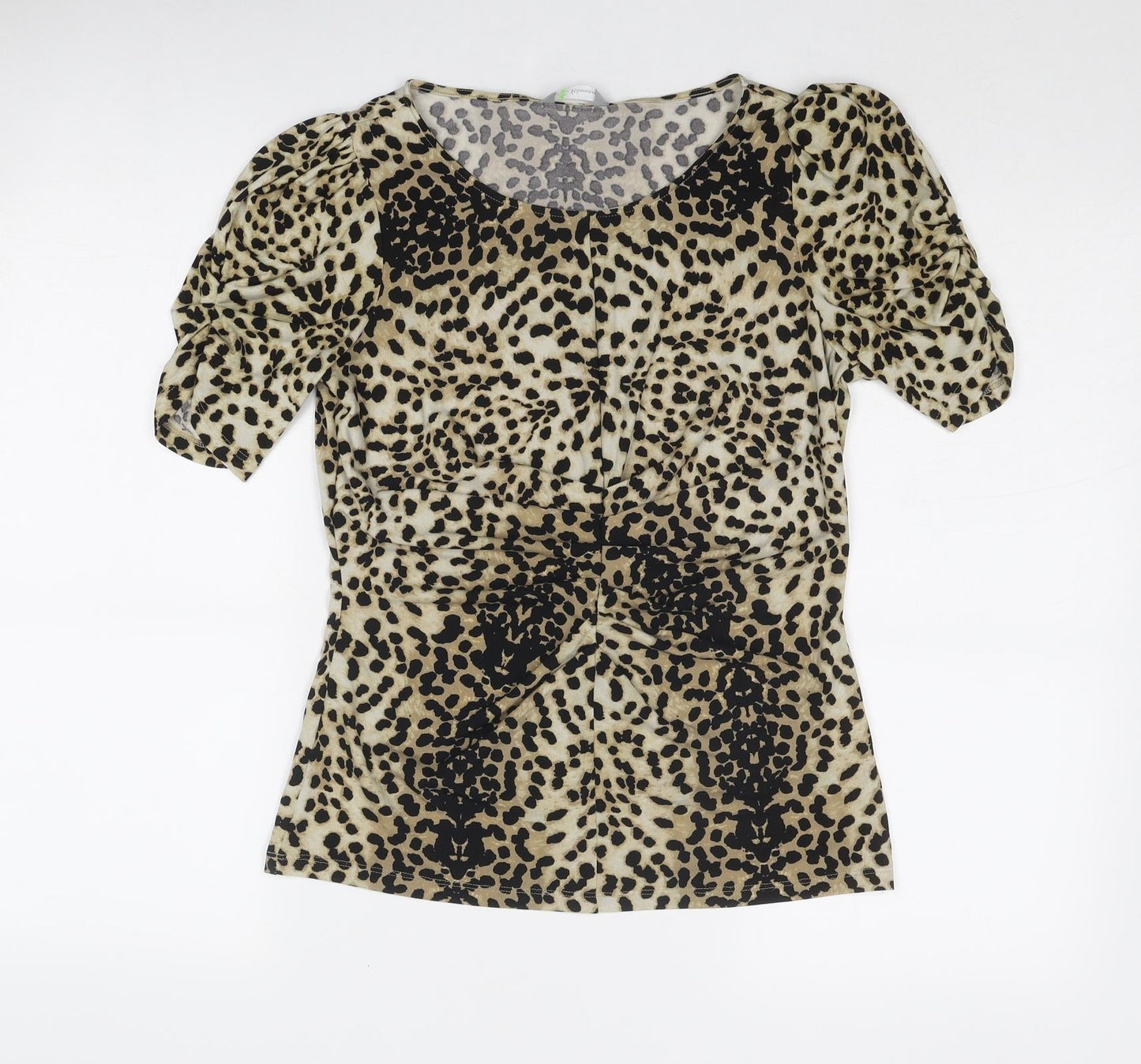 Womens UK Size 8 Marks and Spencer Brown Basic Blouse