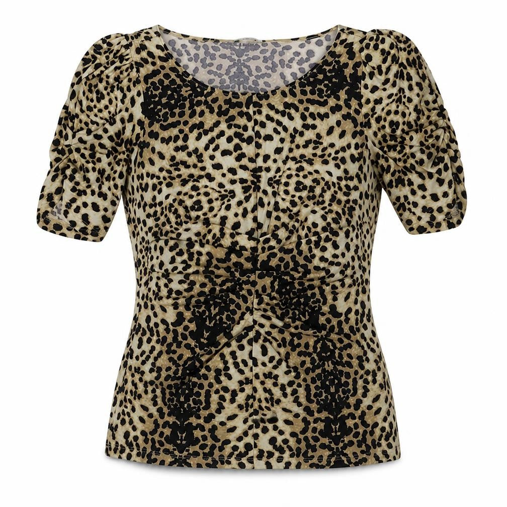 Womens UK Size 8 Marks and Spencer Brown Basic Blouse