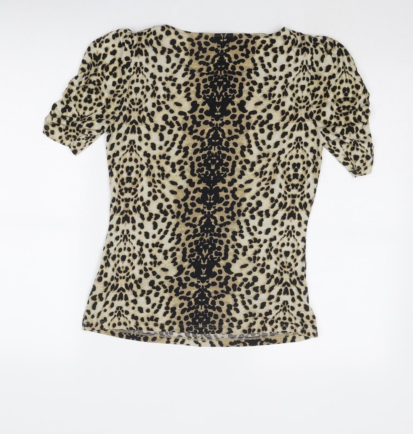 Womens UK Size 8 Marks and Spencer Brown Basic Blouse