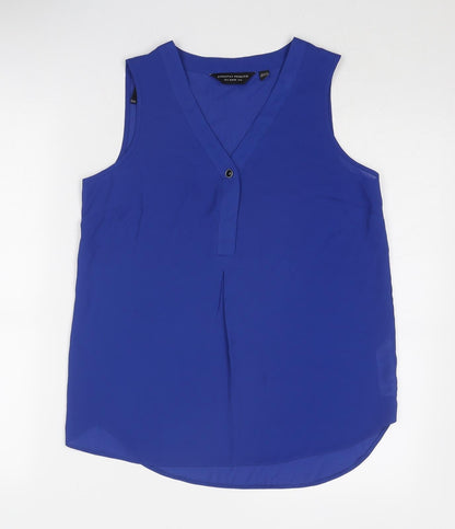 Womens UK Size 8 Dorothy Perkins Blue Basic Tank