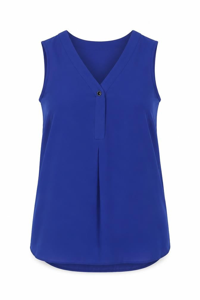 Womens UK Size 8 Dorothy Perkins Blue Basic Tank