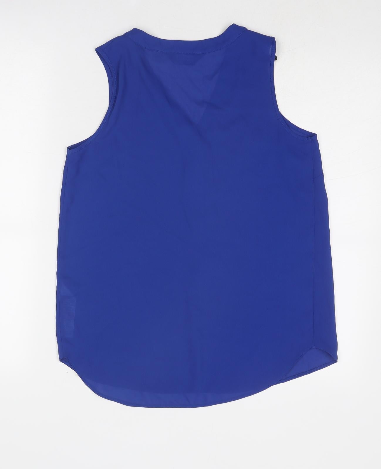 Womens UK Size 8 Dorothy Perkins Blue Basic Tank