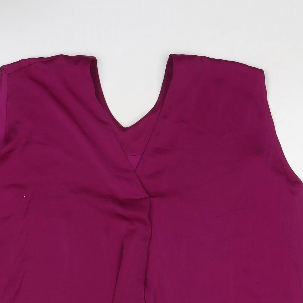 Womens UK Size 20 Marks and Spencer Purple Basic Tank