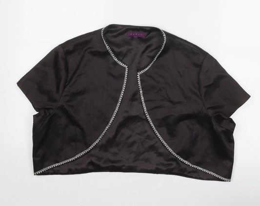 Debut Womens Brown Jacket Size 20