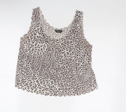 Womens UK Size 10 Internacionale Grey Basic Tank