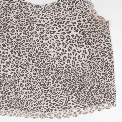 Womens UK Size 10 Internacionale Grey Basic Tank