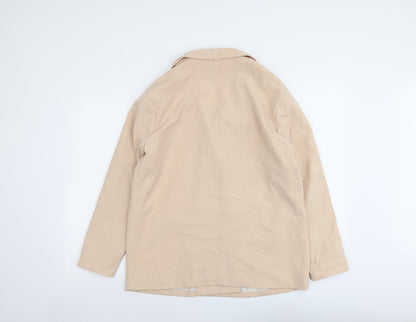 Pull&Bear Womens Pink Jacket Blazer Size L Button