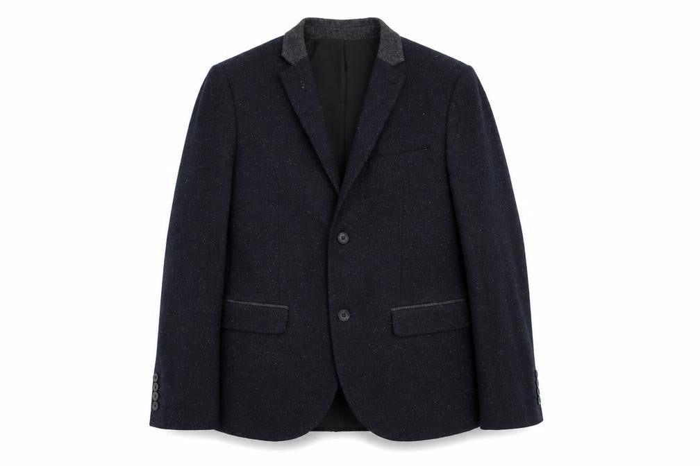 Mens UK Size 40 Topman Regular Blue Suit Jacket