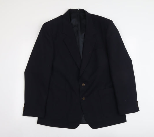 Mens UK Size 44 Varteks Regular Blue Suit Jacket