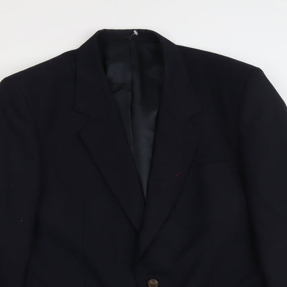 Mens UK Size 44 Varteks Regular Blue Suit Jacket