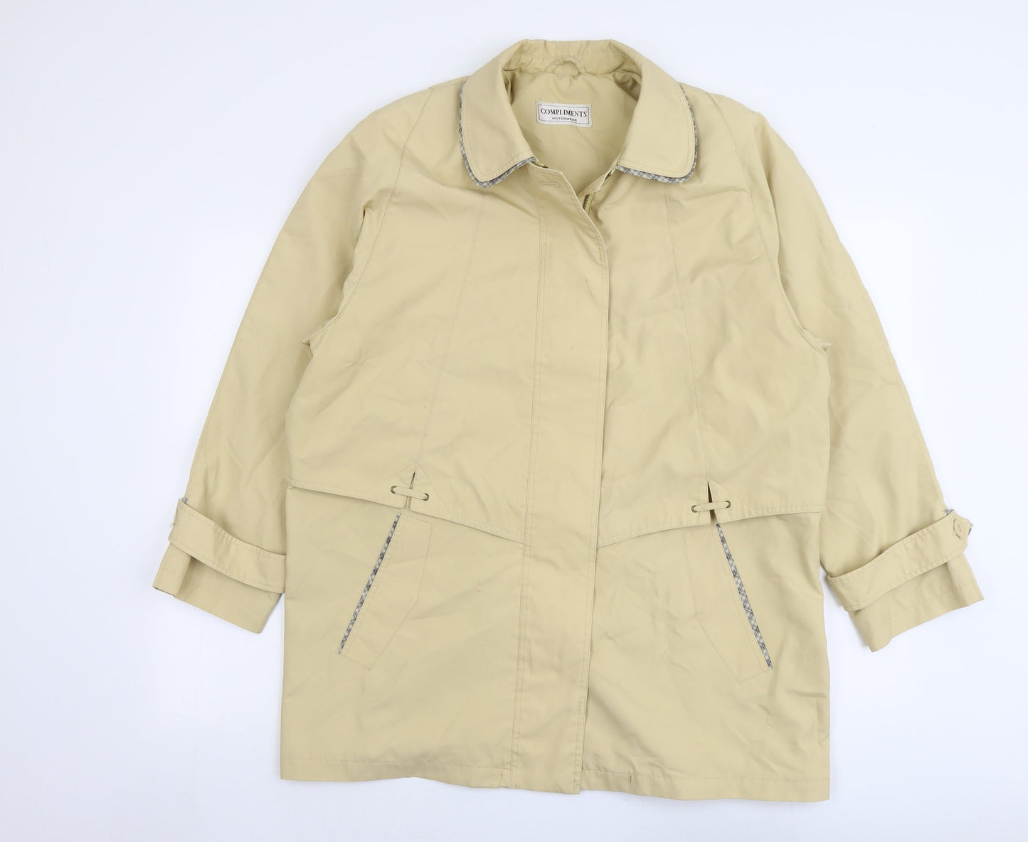 Womens UK Size 16 Compliments Beige Jacket