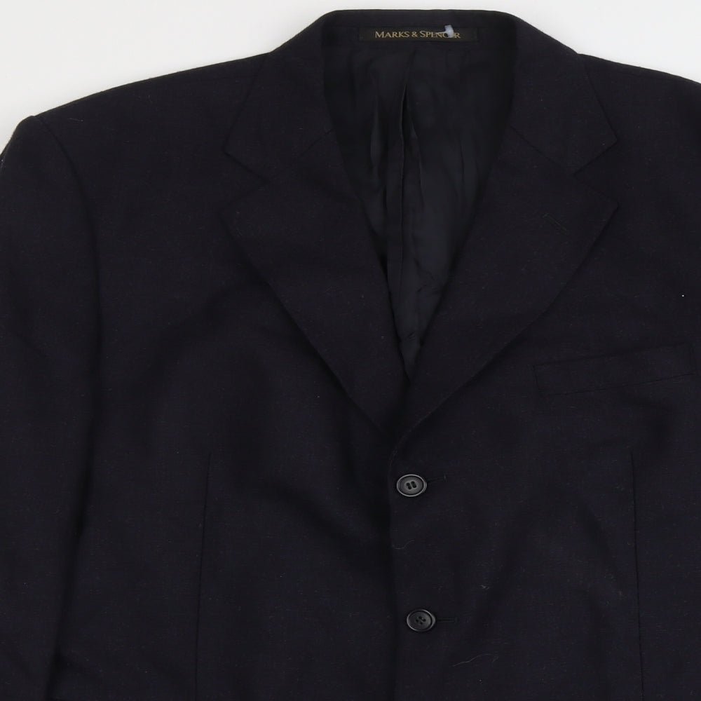 Mens UK Size 44 Marks and Spencer Regular Blue Suit Jacket