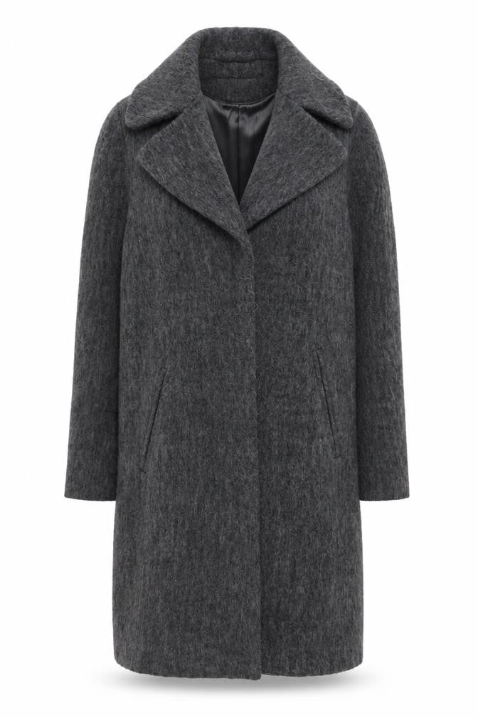 Womens UK Size XS VILA Grey Overcoat