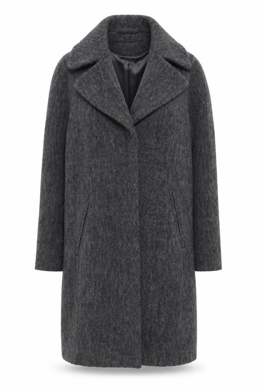 Womens UK Size XS VILA Grey Overcoat