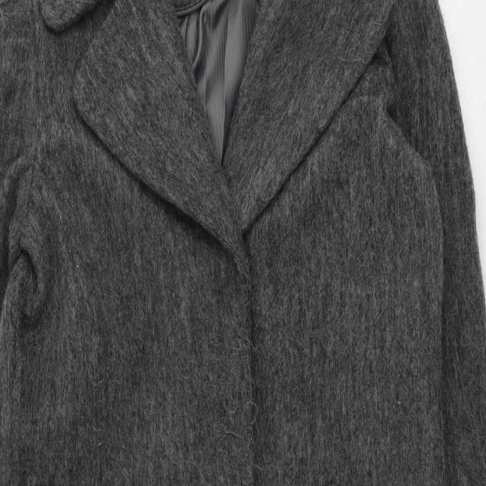 Womens UK Size XS VILA Grey Overcoat
