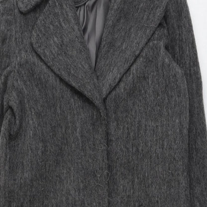 Womens UK Size XS VILA Grey Overcoat