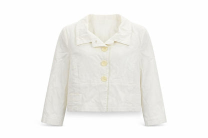 Todays Woman Womens Ivory Jacket Blazer Size 16 Button
