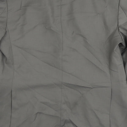 Zara Mens Grey Polyester Jacket Suit Jacket Size 42 Regular