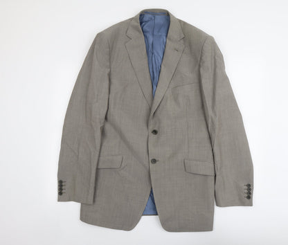 Mens UK Size 42 Marks and Spencer Regular Beige Suit Jacket