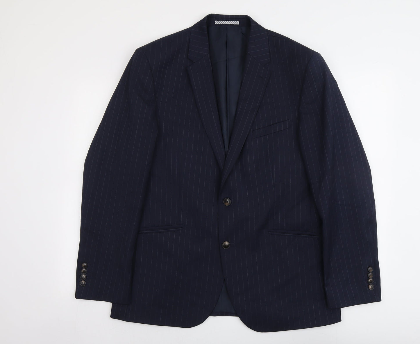Mens UK Size 42 Marks and Spencer Regular Blue Suit Jacket